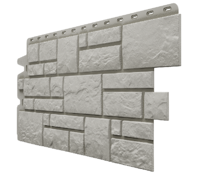Фасадные панели (цокольный сайдинг) , Burg (камень), Серебристый от производителя  Docke по цене 577 р