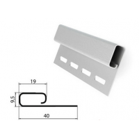 Финишная планка (завершающая полоса) белая для сайдинга