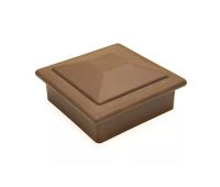 Крышка верхняя ПВХ для столба 125х125 Шоколад Крышка верхняя ПВХ для столба 125х125 Шоколад