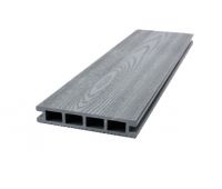 Террасная доска ДПК Титан шлиф.тиснение/браш.вельвет Серый