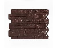 Фасадные панели (цокольный сайдинг) Парфир Dunkelbraun / Темно-коричневый