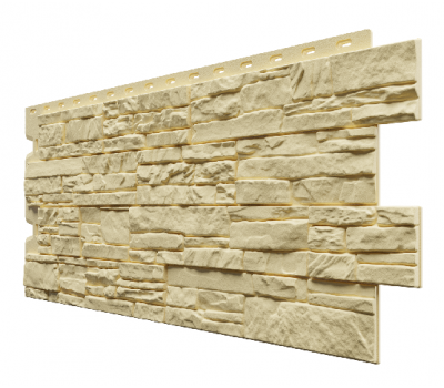 Фасадные панели (цокольный сайдинг) , Алтай Кремовый от производителя  Docke по цене 486 р