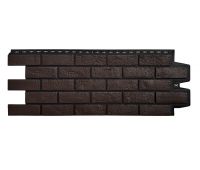 Фасадные панели Премиум состаренный кирпич Шоколадный (шов RAL 9005) Фасадные панели Премиум состаренный кирпич Шоколадный (шов RAL 9005)