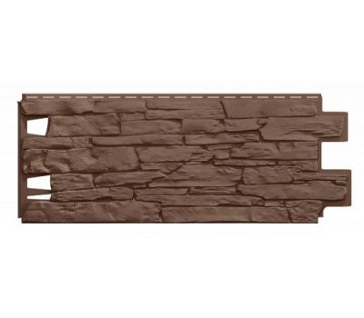 Фасадные панели (Цокольный Сайдинг)  VOX VILO Solid Stone Коричневый от производителя  Vox по цене 570 р