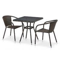 Комплект плетеной мебели из иск. ротанга T282BNT/Y137C-W53 Brown 2Pcs