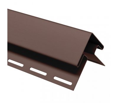 Внешний (наружный) угол коричневый для винилового сайдинга от производителя  Россия по цене 720 р