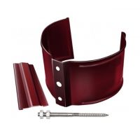 Кронштейн трубы (на кирпич) Вишневый (RAL 3005)